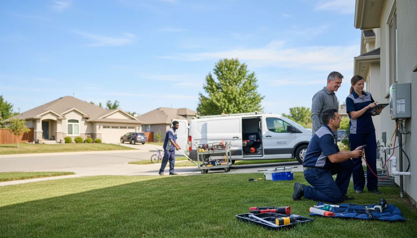 Tankless water heater service in Leeds, UT